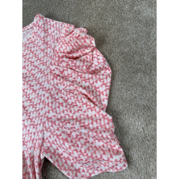 DKNY Printed Ruched Top Size Small - Picture 9 of 14